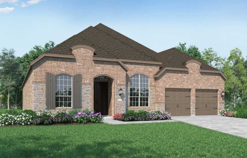New Home Plan 216 by Highland Homes - Elevation L - Elyson Community, Katy Texas.