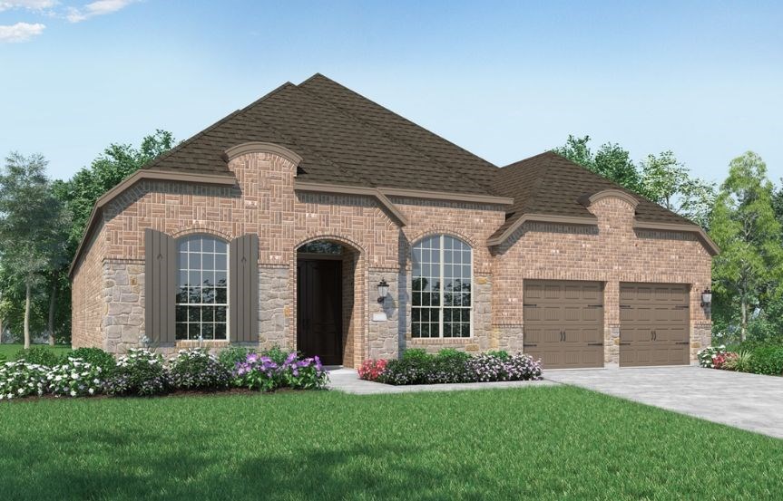 New Home Plan 216 by Highland Homes - Elevation L - Elyson Community, Katy Texas.