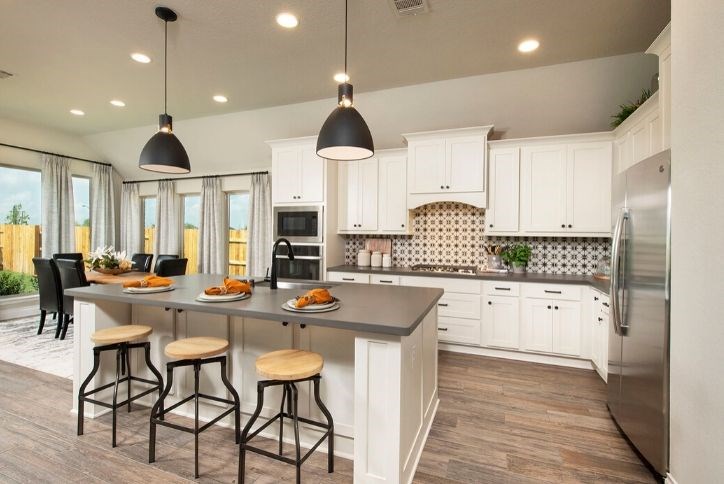 Model home in Elyson featuring new flooring trends