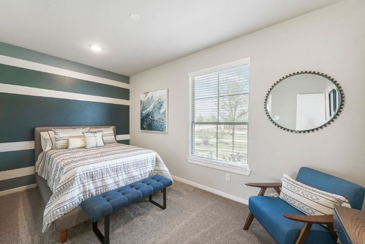 The Springfield Secondary Bedroom by Chesmar Homes in Elyson community, Katy, Texas