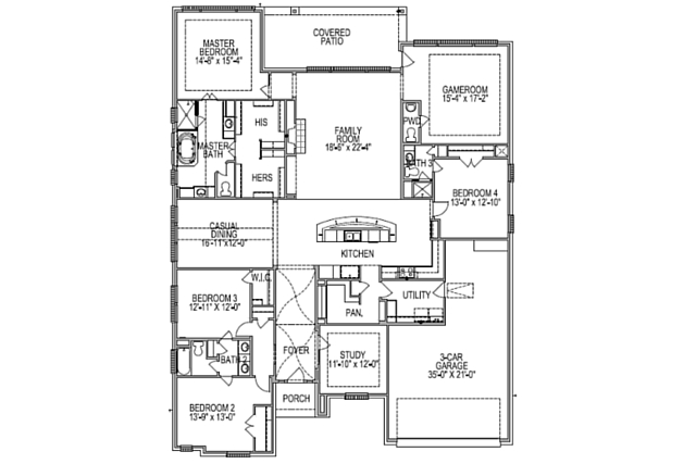 Trendmaker Model home Floor Plan in Elyson