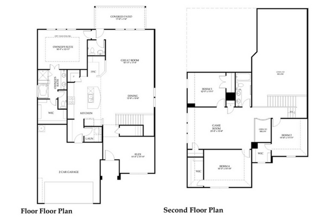 Pulte Amherst model home floorplan