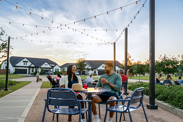 Couple Having Drinks At Union Park