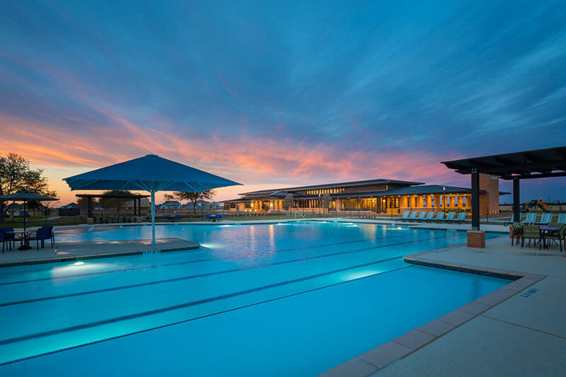 Elyson House Pool at sunset