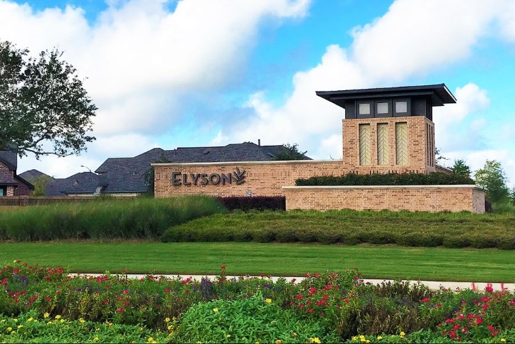 Elyson Community Monument Sign in Kay, Texas