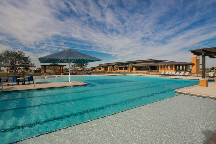 Elyson House pool for residents at the Elyson Community Katy, TX