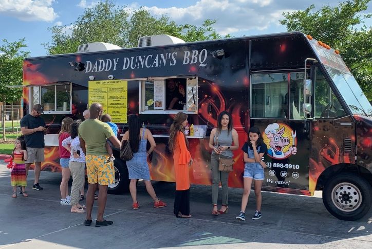 Food trucks at Elyson event