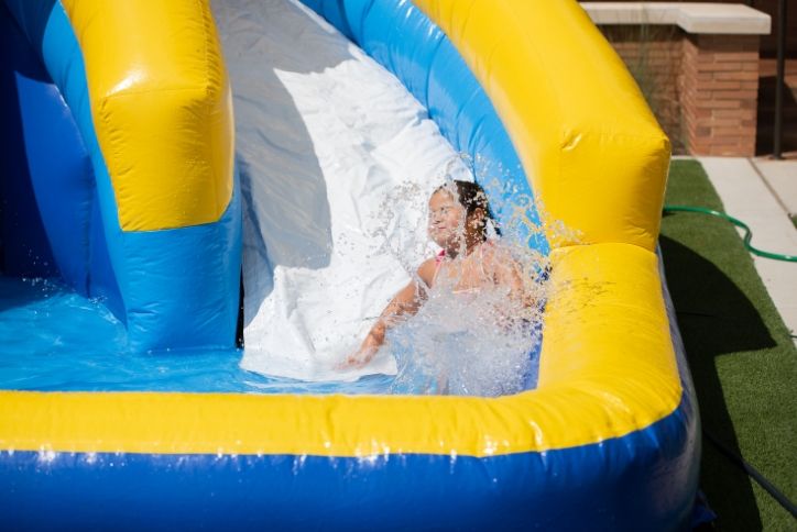 Girl enjoying waterset at Back to Cool Event