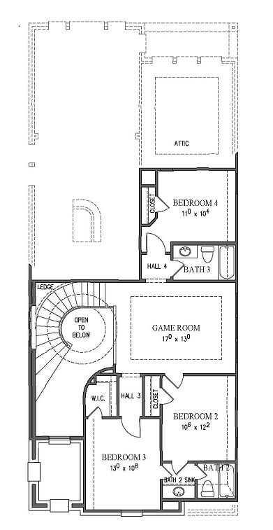 New Home Plan Terrace by Westin Homes - Elevation A - Elyson Community, Katy Texas.