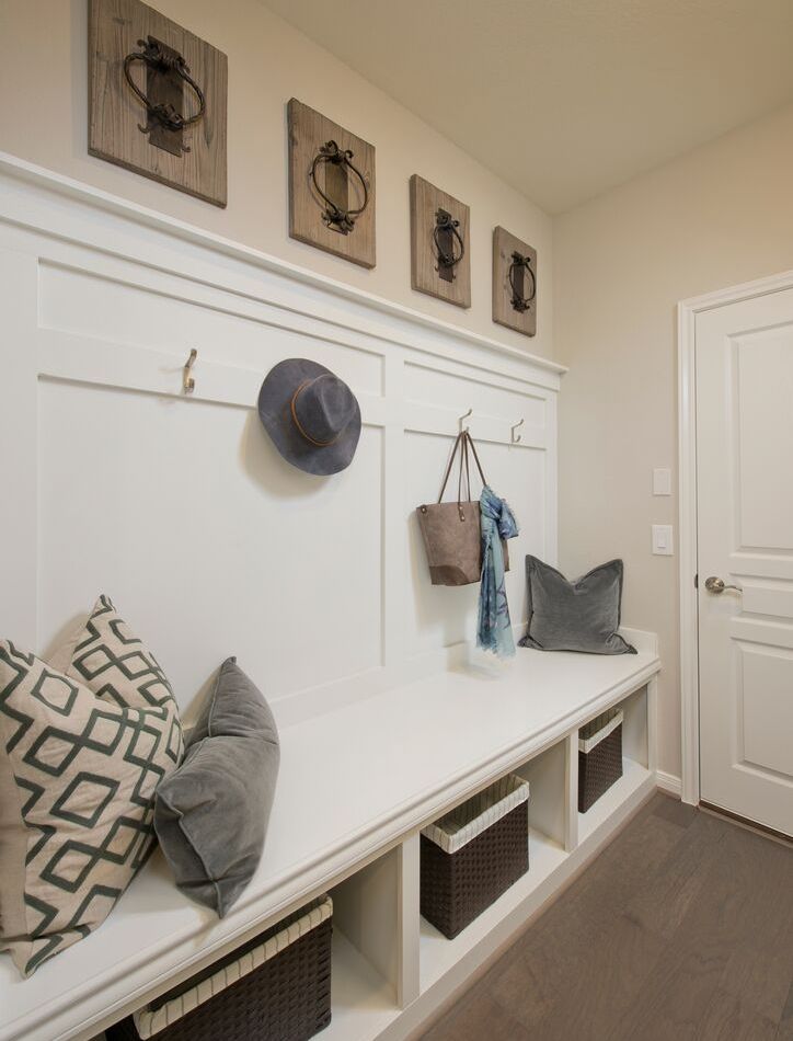 Pulte model home mud-room in Elyson