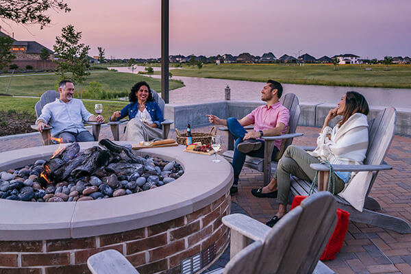 Residents outside Elyson community Katy, Texas