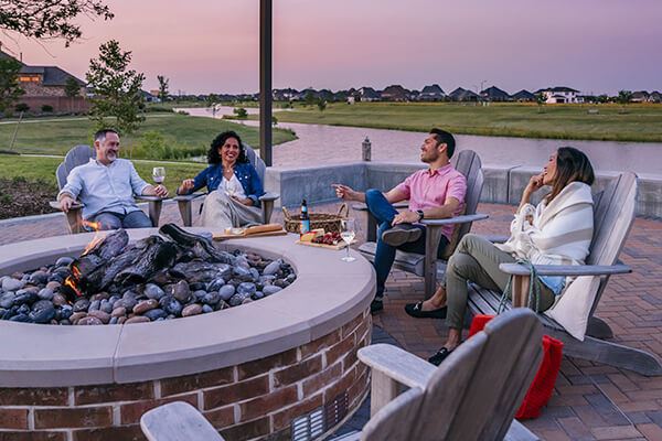 Residents outside Elyson community Katy, Texas