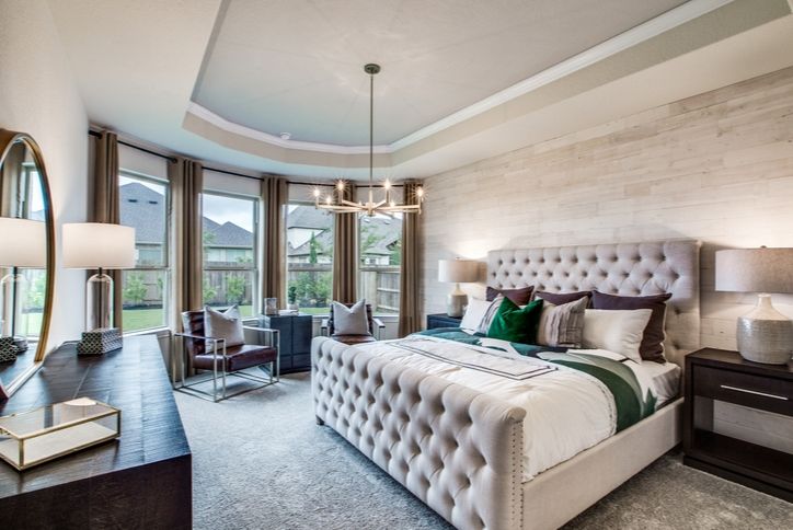 Pulte Homes Lawson model home master bedroom