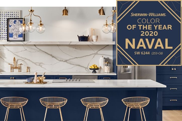 Sherwin Williams 2020 naval paint color