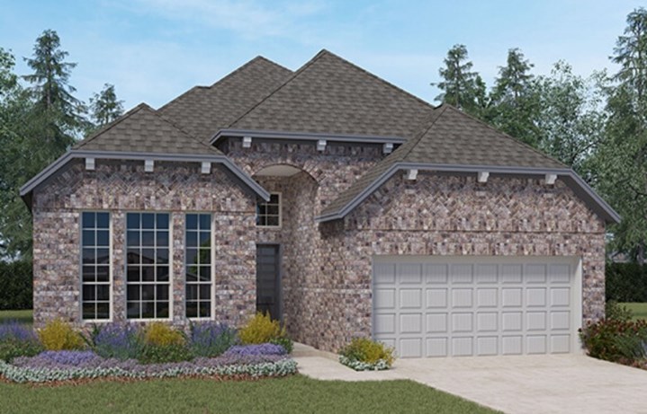 Chesmar Homes New Home Plan 3730 Hillcrest Elevation B in Elyson Katy, TX