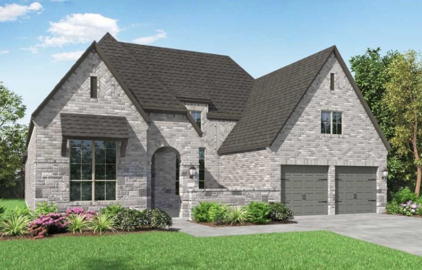 Highland Homes New Home Plan 250 Elevation D in Elyson Katy, TX