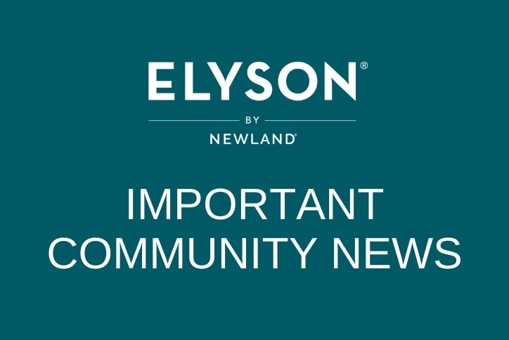 Elyson Important Community News