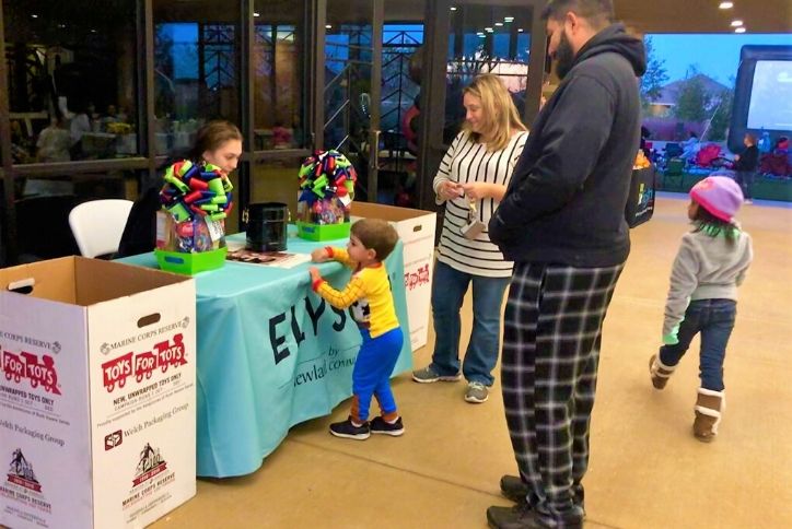 Toy Drive at Movie Night in Elyson