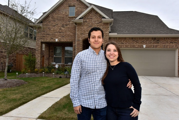 First-time homebuyers in Elyson.