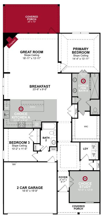 Beazer Serendipity Floor plan with options.JPG