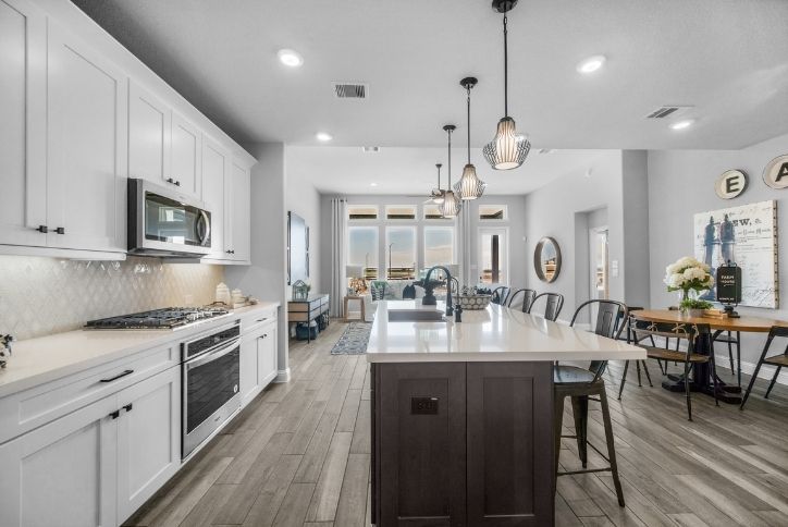 Spacious kitchen in the Messina model by Beazer Homes.