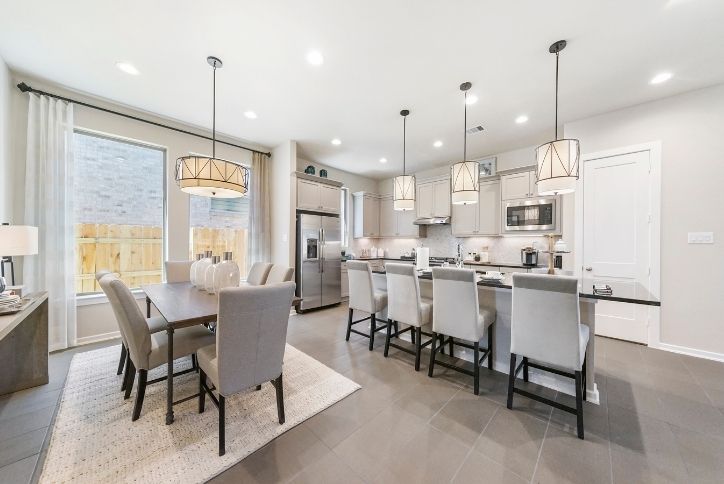 Chesmar Medina model home kitchen in Elyson