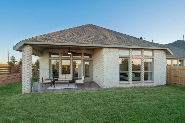 Back patio of Perry 1984 model home in Elyson