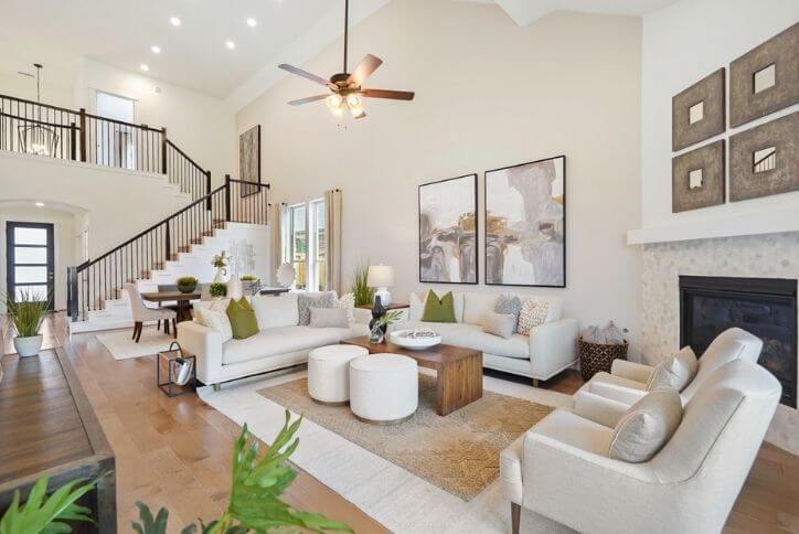 Pulte Amherst living room