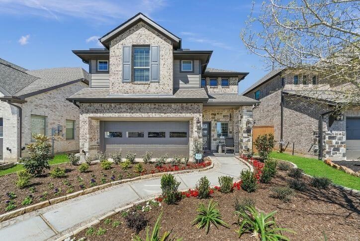 Chesmar San Francisco model home in Elyson exterior brick elevation