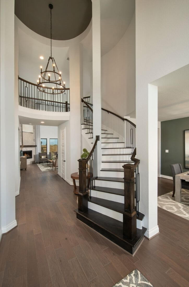 Perry Homes model home staircase