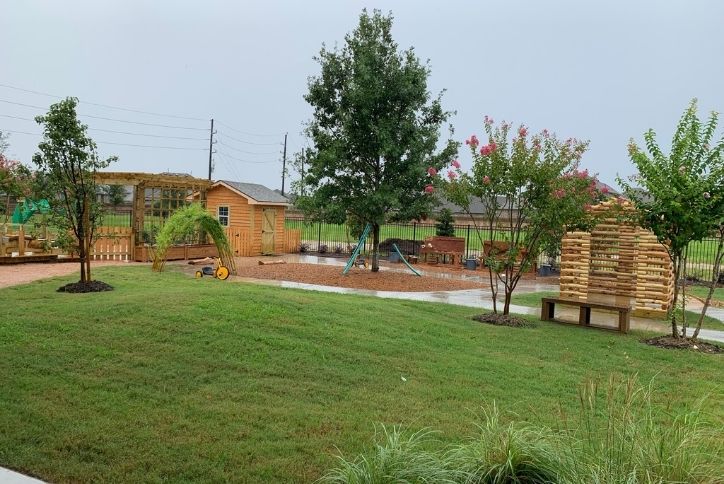 Magnolia Prep Academy in Elyson rainy day outside play