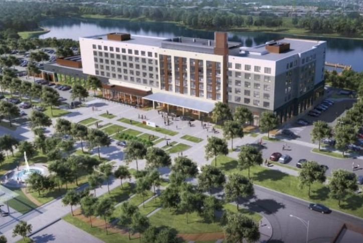 Hotel Concept Rendering at Katy Boardwalk District