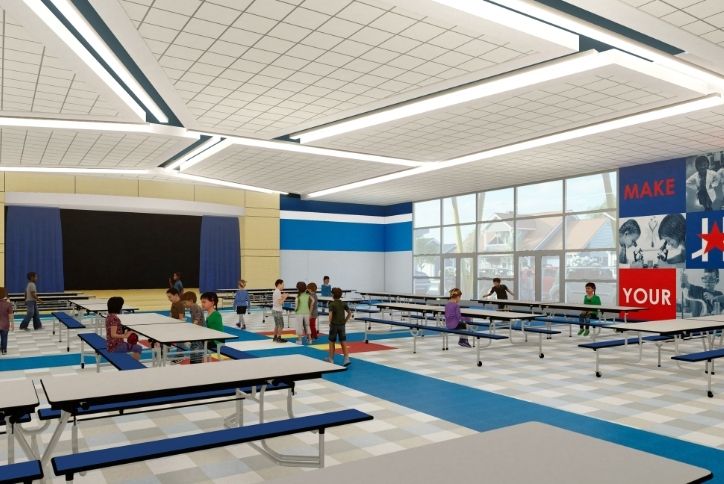 Cafeteria in Harmony Public School in Elyson Community