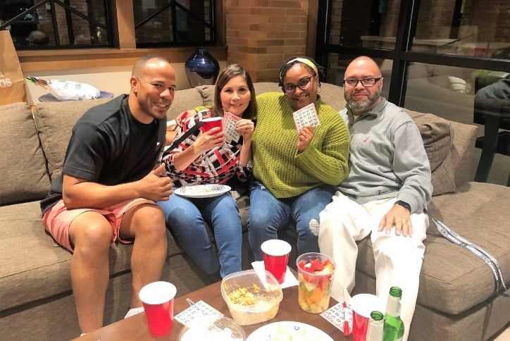 Residents enjoying Valentine Bingo Event in Elyson