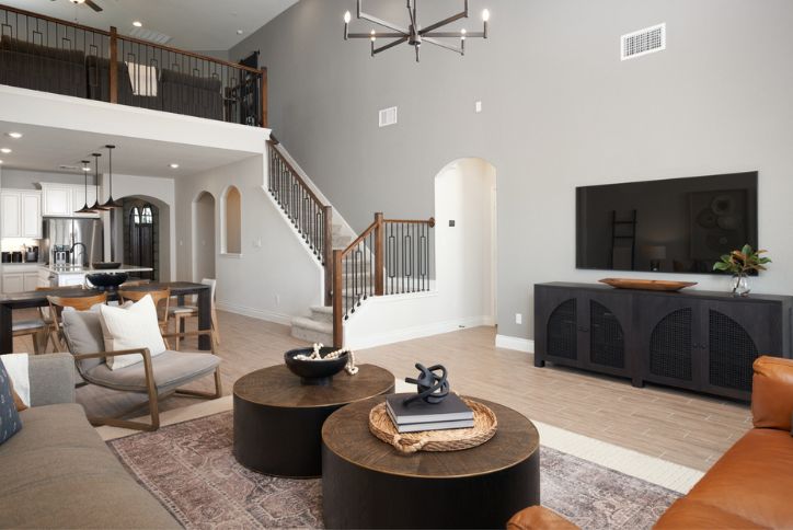 Pulte Hoems Living Room in Elyson Community