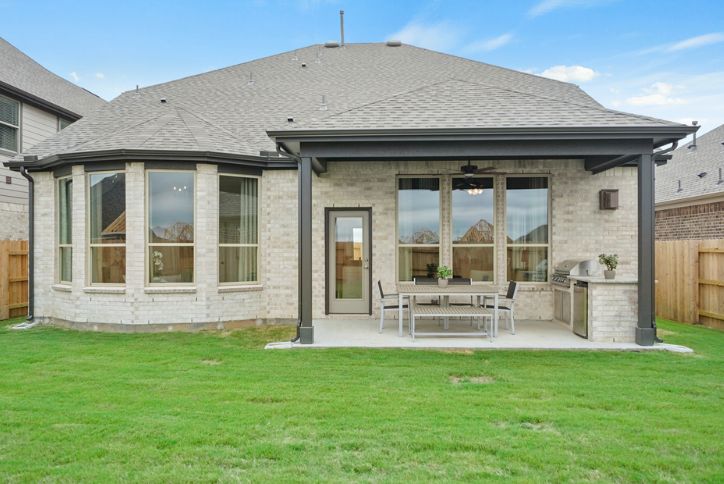 Covered Patio of Home in Elyson Community