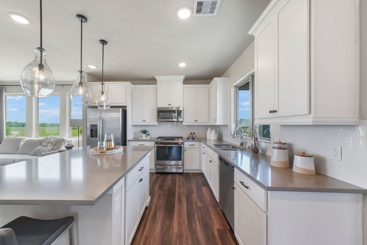 The Hawkins Kitchen by Chesmar Homes in Elyson community, Katy, Texas