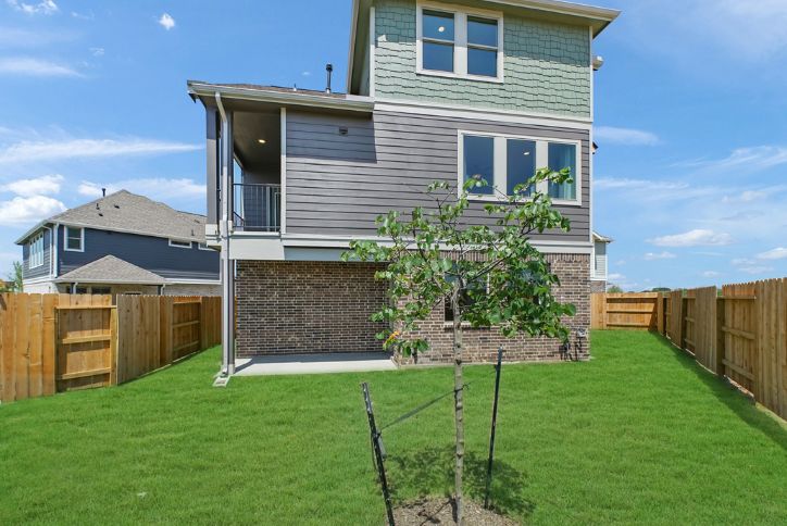 The Hawkins Patio by Chesmar Homes in Elyson community, Katy, Texas