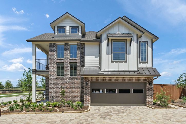 The Riverdale Exterior by Chesmar Homes in Elyson community, Katy, Texas