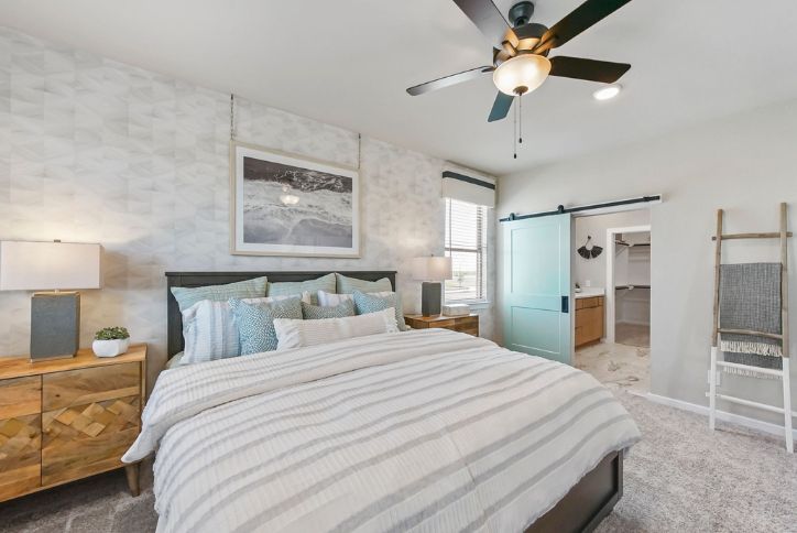 The Riverdale Primary Bedroom  by Chesmar Homes in Elyson community, Katy, Texas