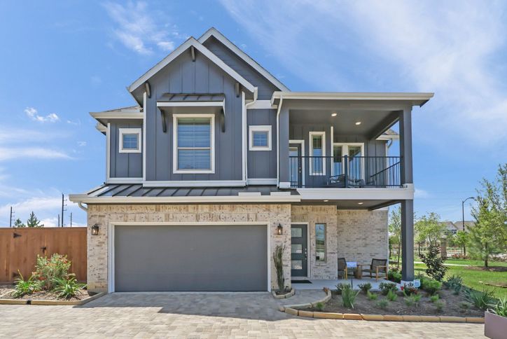 The Springfield Exterior by Chesmar Homes in Elyson community, Katy, Texas
