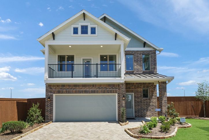 The Storybrooke Exterior by Chesmar Homes in Elyson community, Katy, Texas