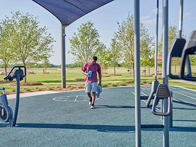 Fitness area in Elyson community Katy, Texas