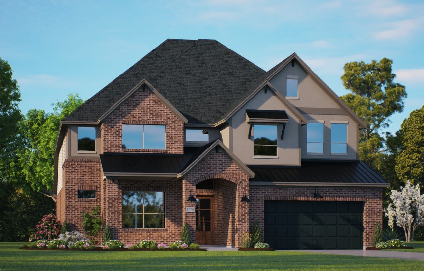 Chesmar 60 - Waterford -  Elev.  F with stucco & brick.jpg