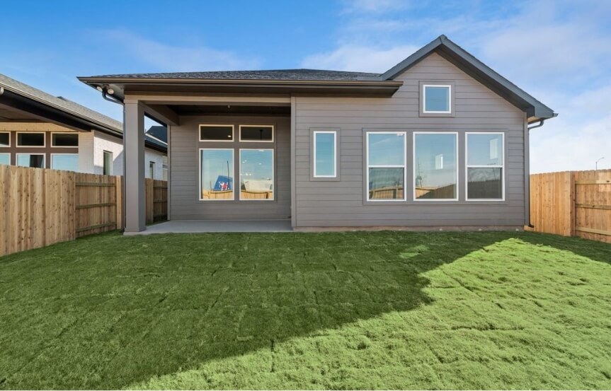 David Weekley 45 6423 Haltwhistle Ln Backyard