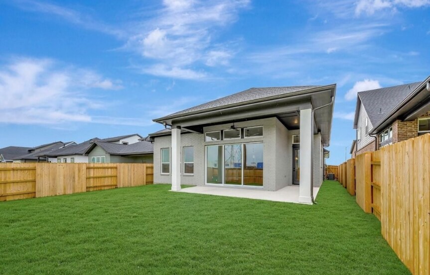 David Weekley 45 6403 Haltwhistle Ln Backyard