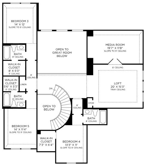 Toll Brothers 60 Lansing, 2Nd Floor FP With Media Room