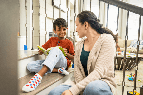 Elyson Community Mom With Son Reading Katy Texas