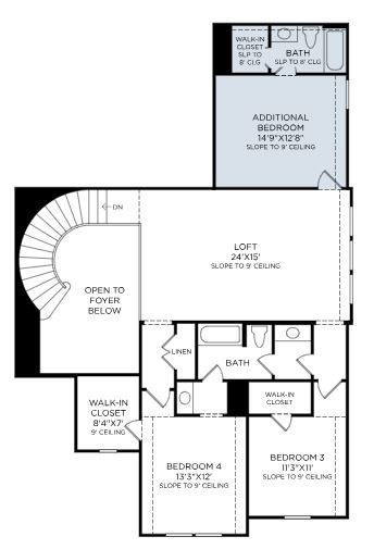 Toll Brothers 60 Hardy, 2Nd Floor FP With Add'l Bed Bath
